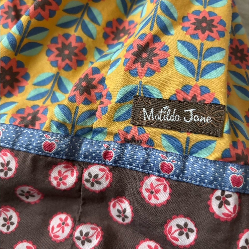 Matilda Jane Boho Multicolor Floral & Plaid Sundress - Picture 3 of 4